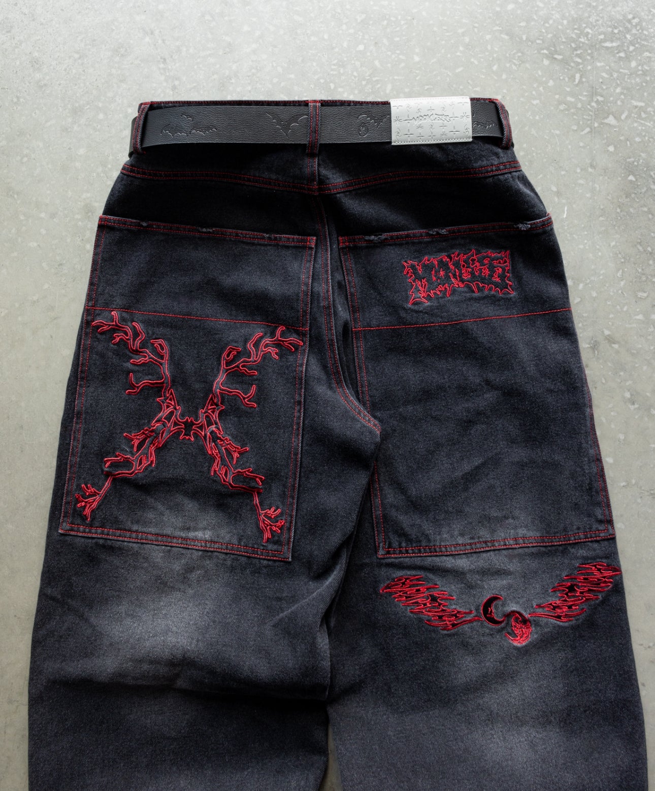(PRE ORDER) RED POISON WORLD Baggy jeans