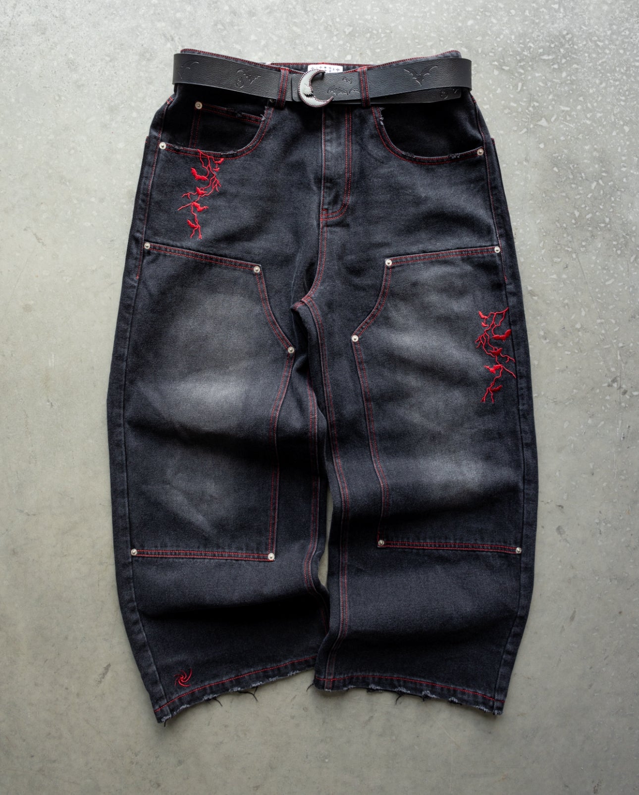 (PRE ORDER) RED POISON WORLD Baggy jeans