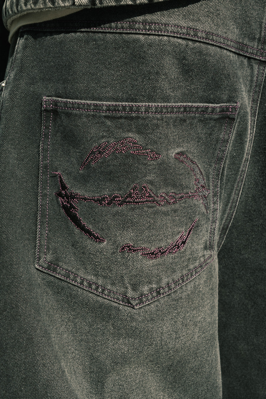 HAZE - Purple - Baggy Jeans