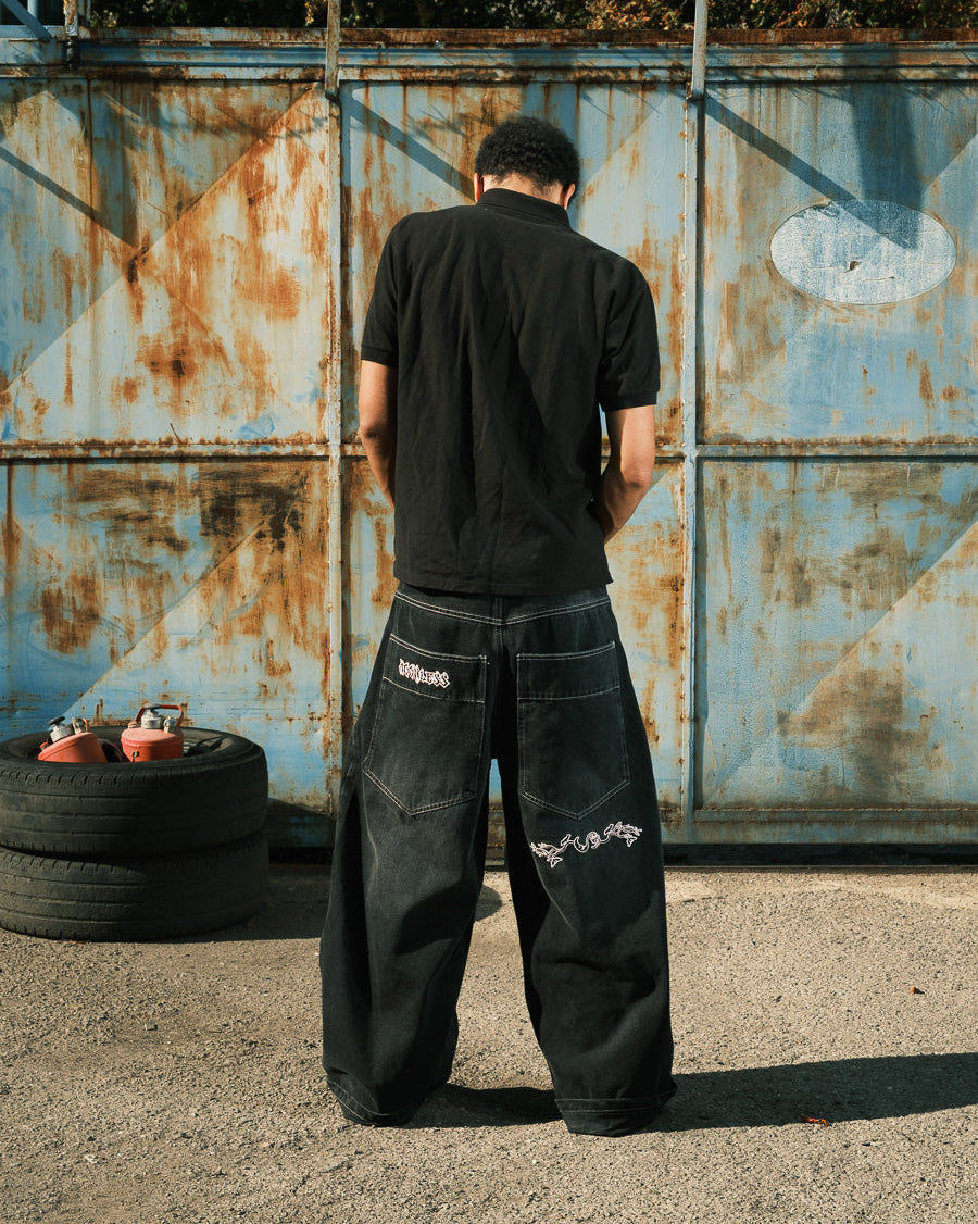 MOON HUNT - Light Pink Washed - Baggy Jeans