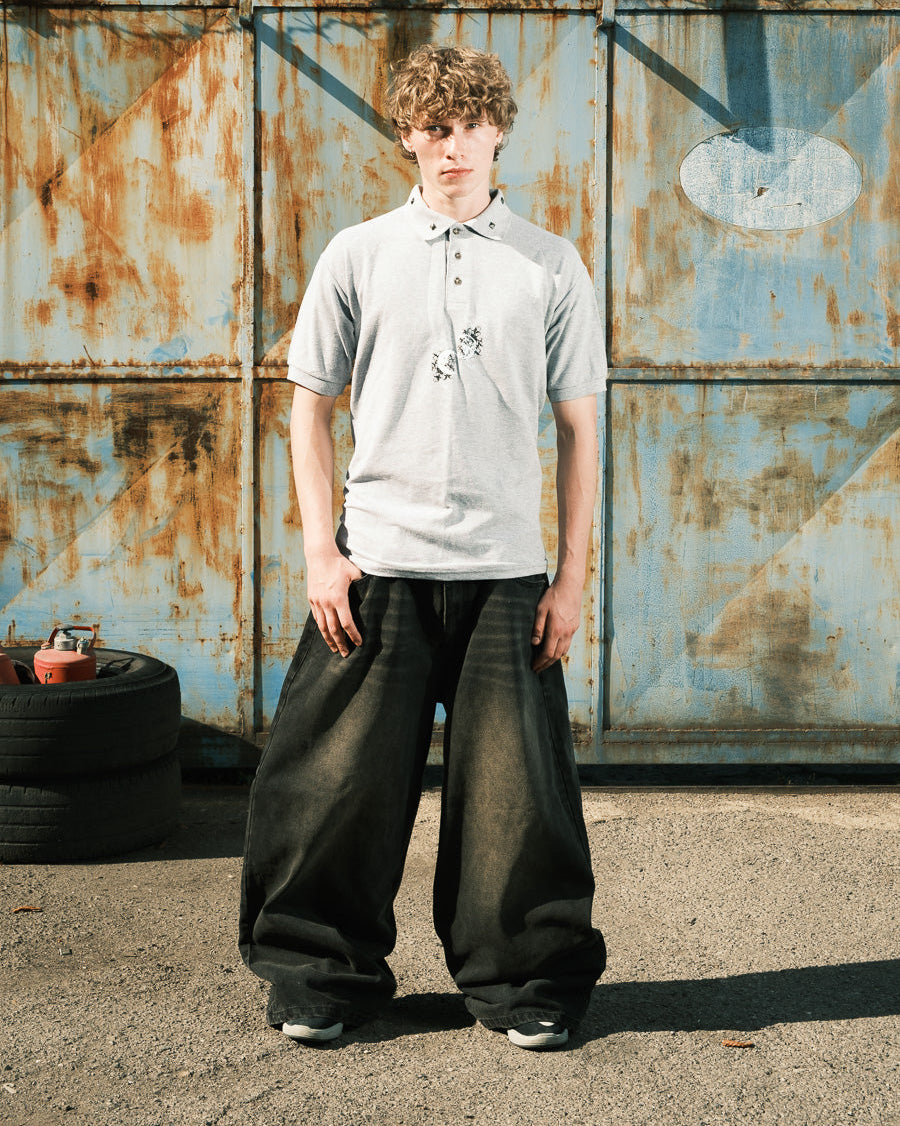 MOON HUNT - Brown Mud Wash - Baggy Jeans