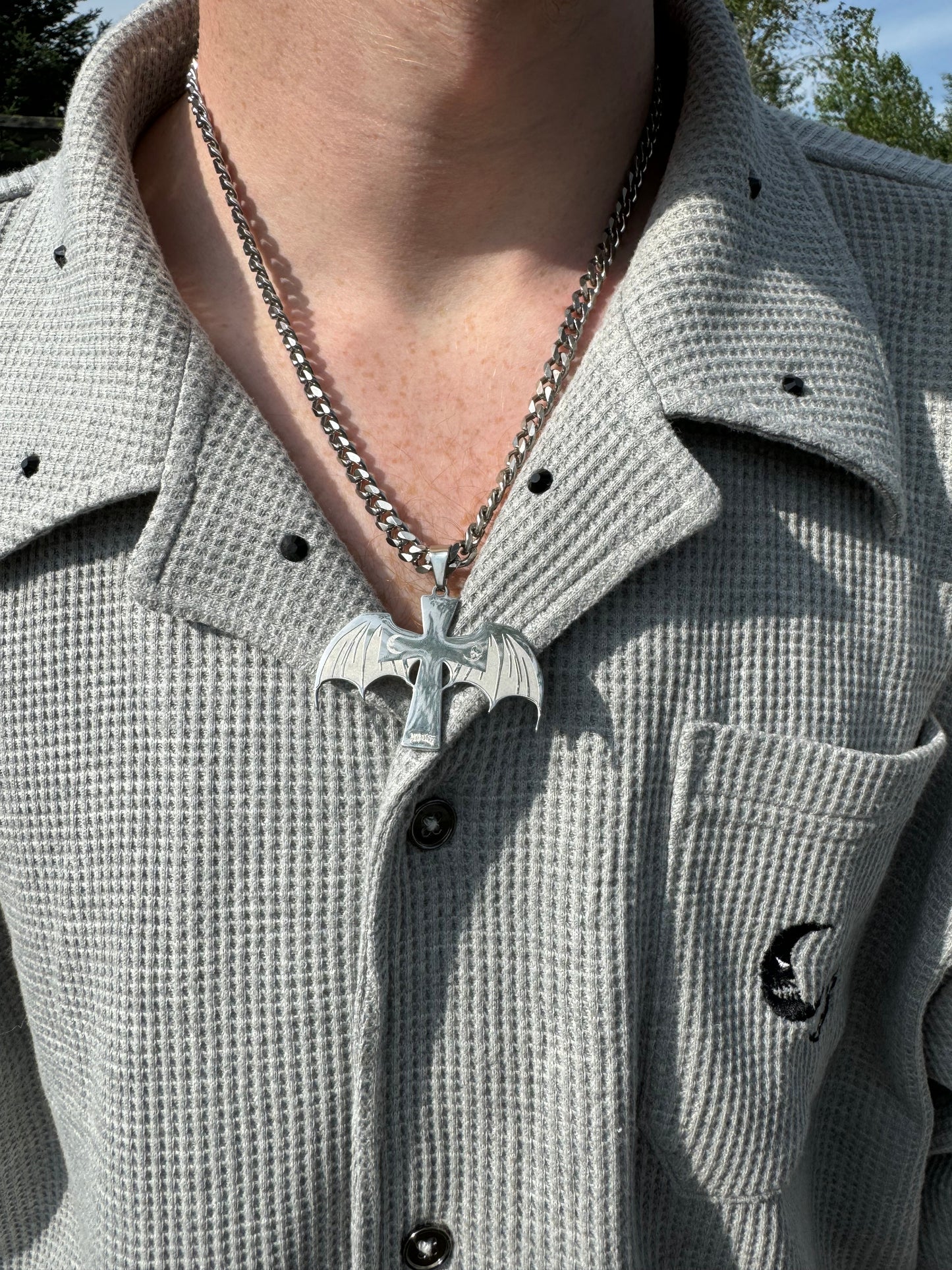 ETERNITY Black/Silver Necklace