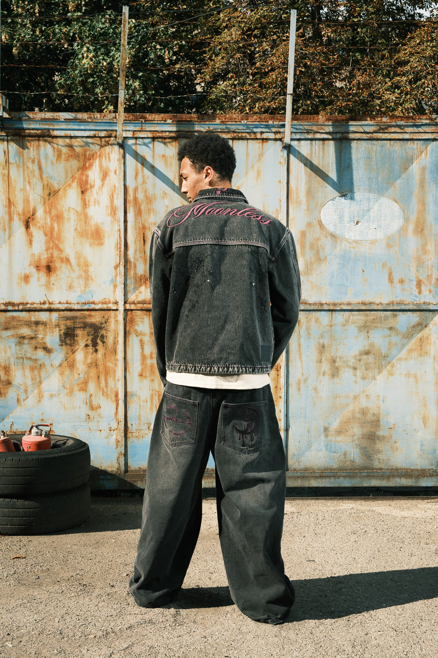 HAZE - Purple - Baggy Jeans