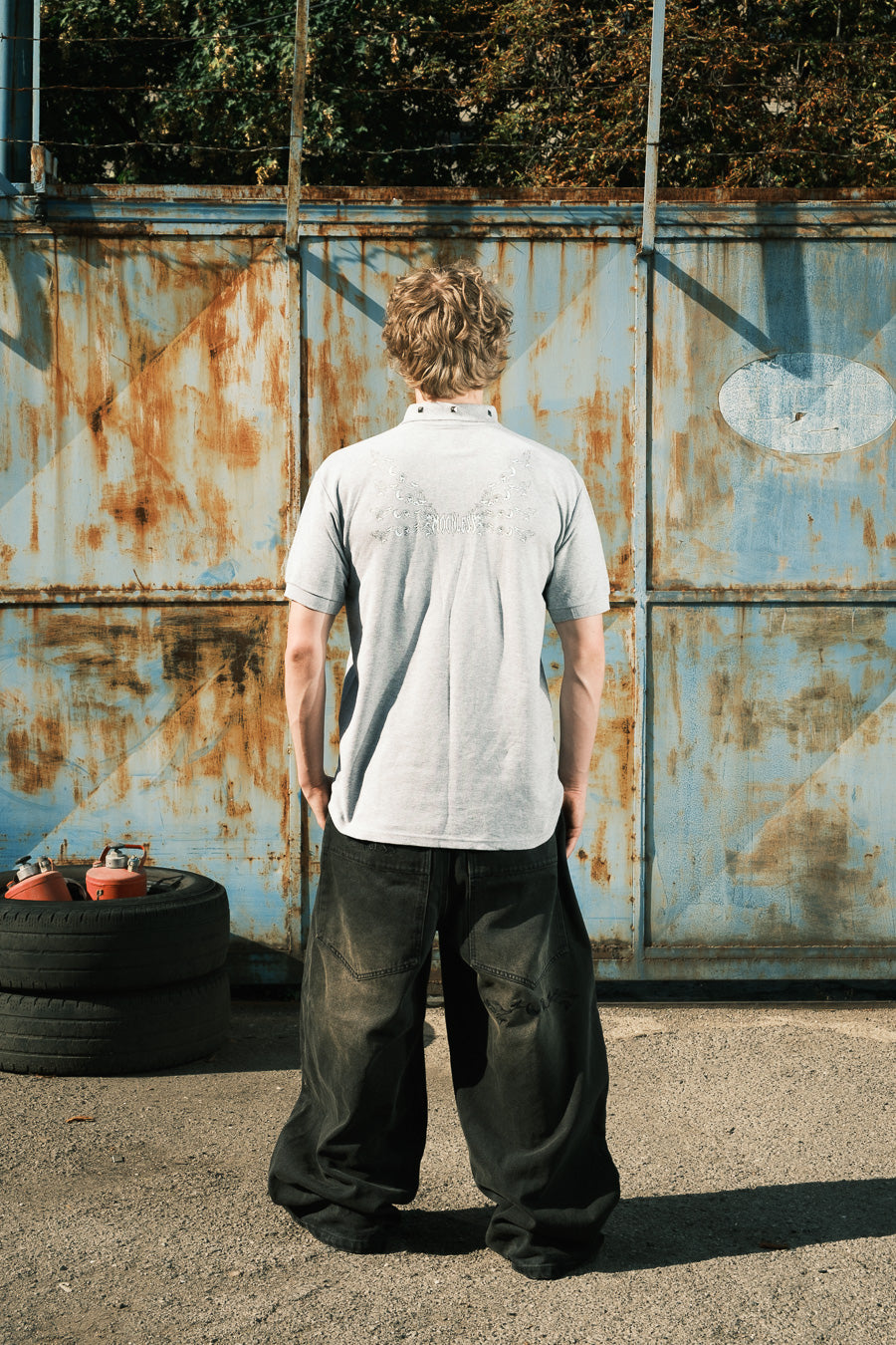 MOON HUNT - Brown Mud Wash - Baggy Jeans