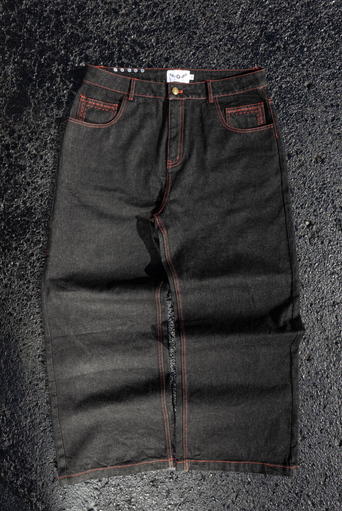 MINUTE - Red Raw Denim - Baggy Jeans
