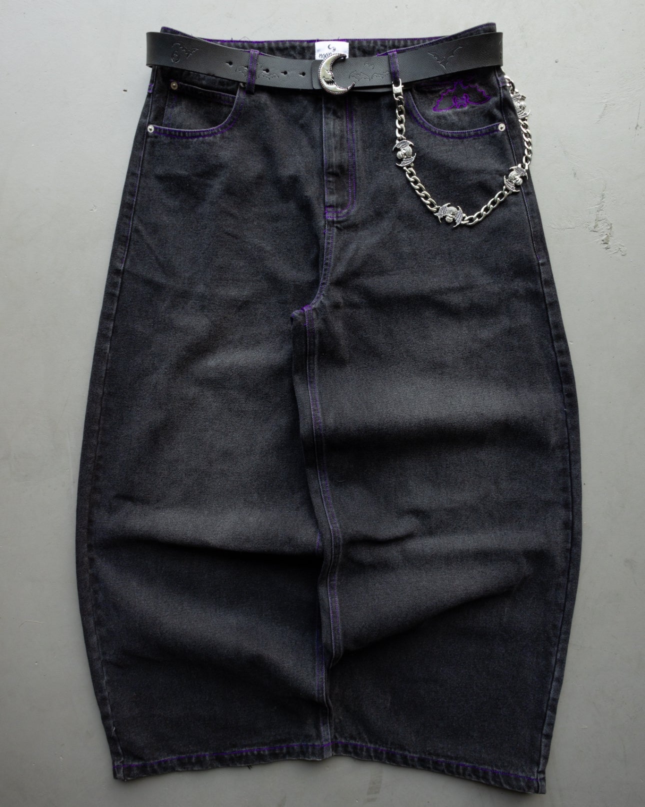 BLACK AND PURPLE Moon Hunt - Baggy Jeans