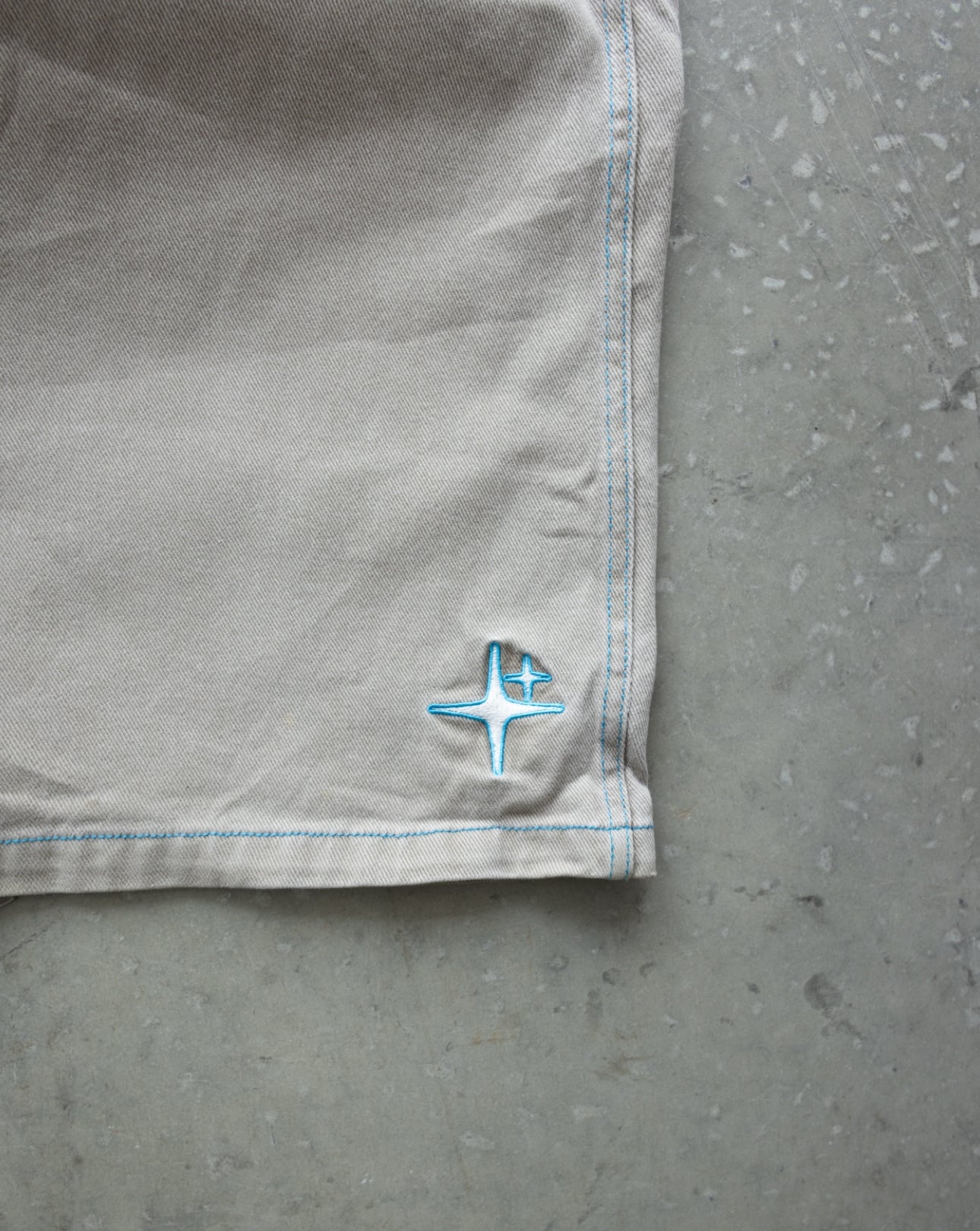 OG BLUE/SAND MAD MOON WIDELEG Baggy jeans