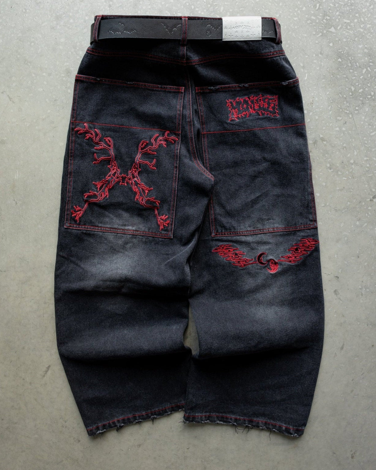 (PRE ORDER) RED POISON WORLD Baggy jeans