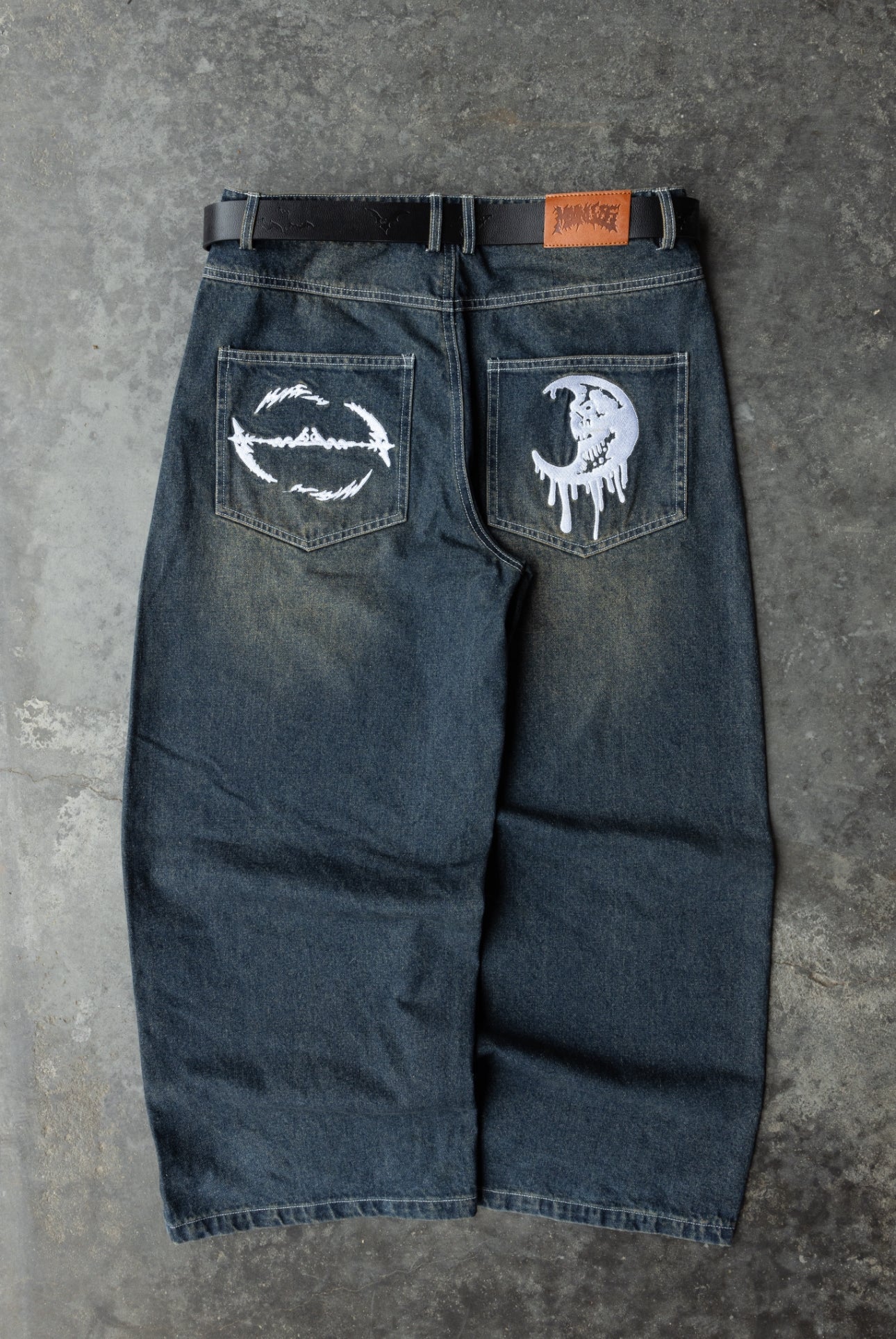 PRE ORDER - HAZE - Navy Mud Wash - Baggy Jeans