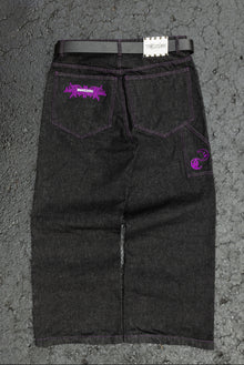 MINUTE - Purple Raw Denim - Baggy Jeans