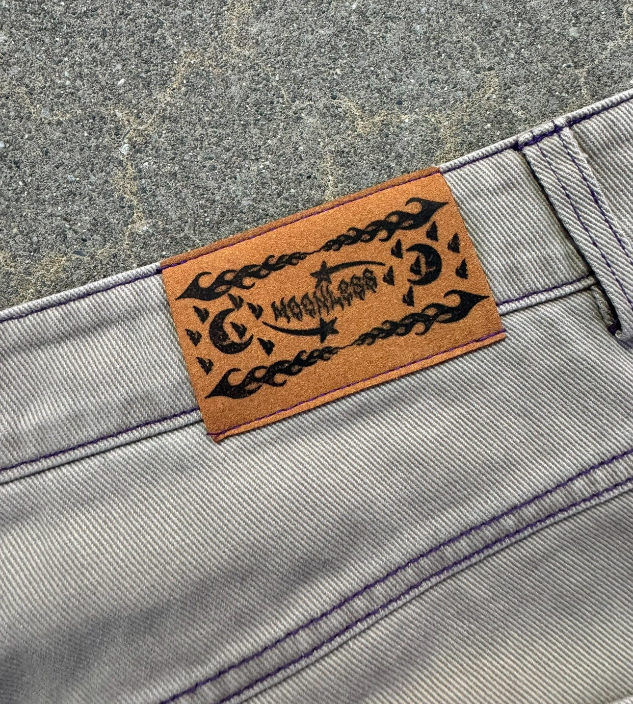 OG PURPLE/SAND MAD MOON WIDELEG Baggy jeans