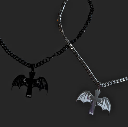 ETERNITY Black/Silver Necklace