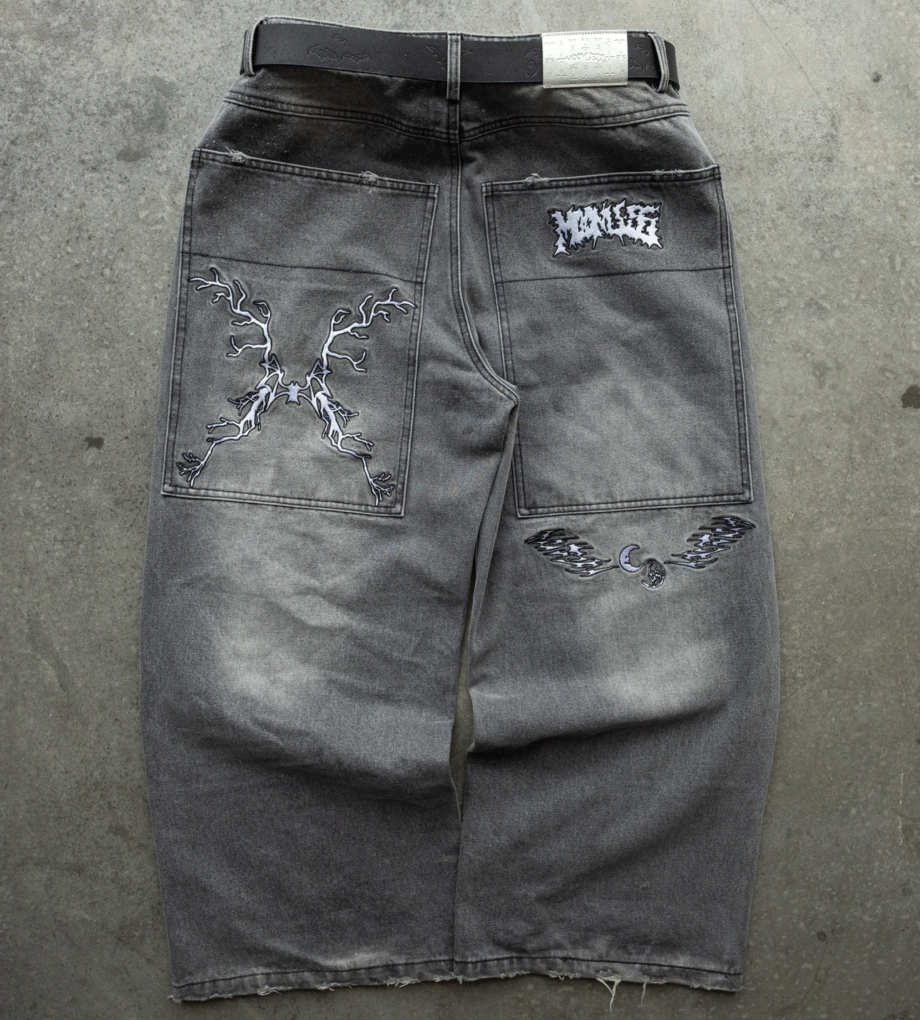 GREY NEW WORLD WIDELEG Baggy jeans