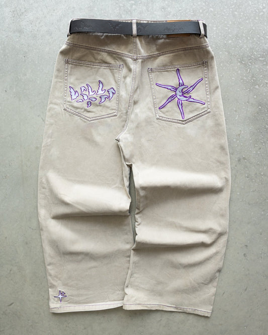 OG PURPLE/SAND MAD MOON WIDELEG Baggy jeans