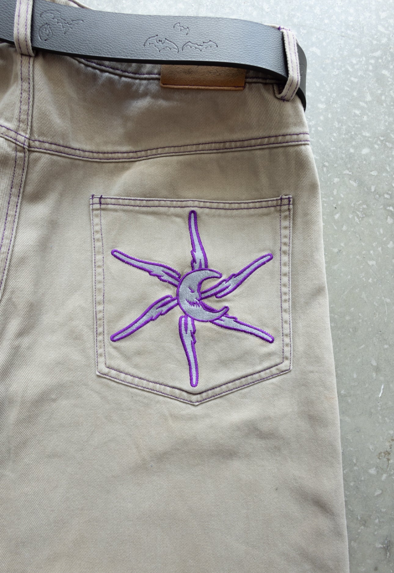 OG PURPLE/SAND MAD MOON WIDELEG Baggy jeans