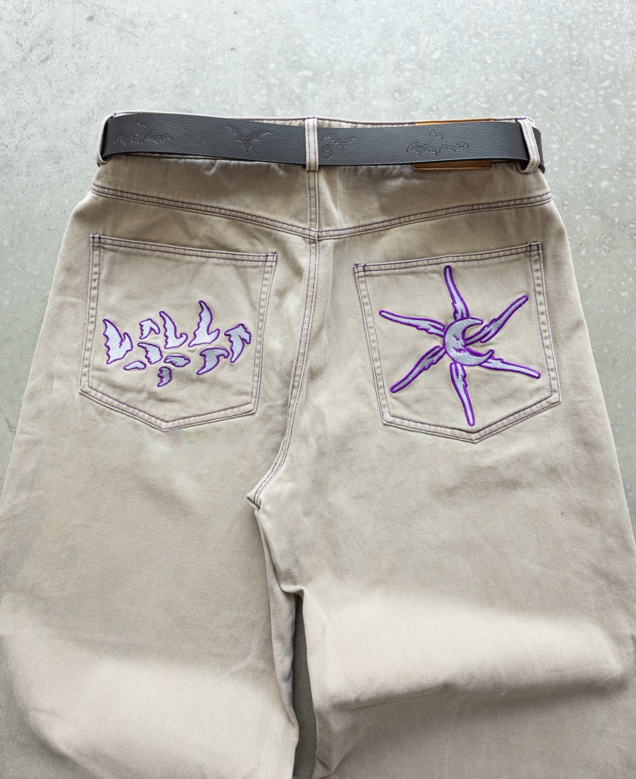 OG PURPLE/SAND MAD MOON WIDELEG Baggy jeans