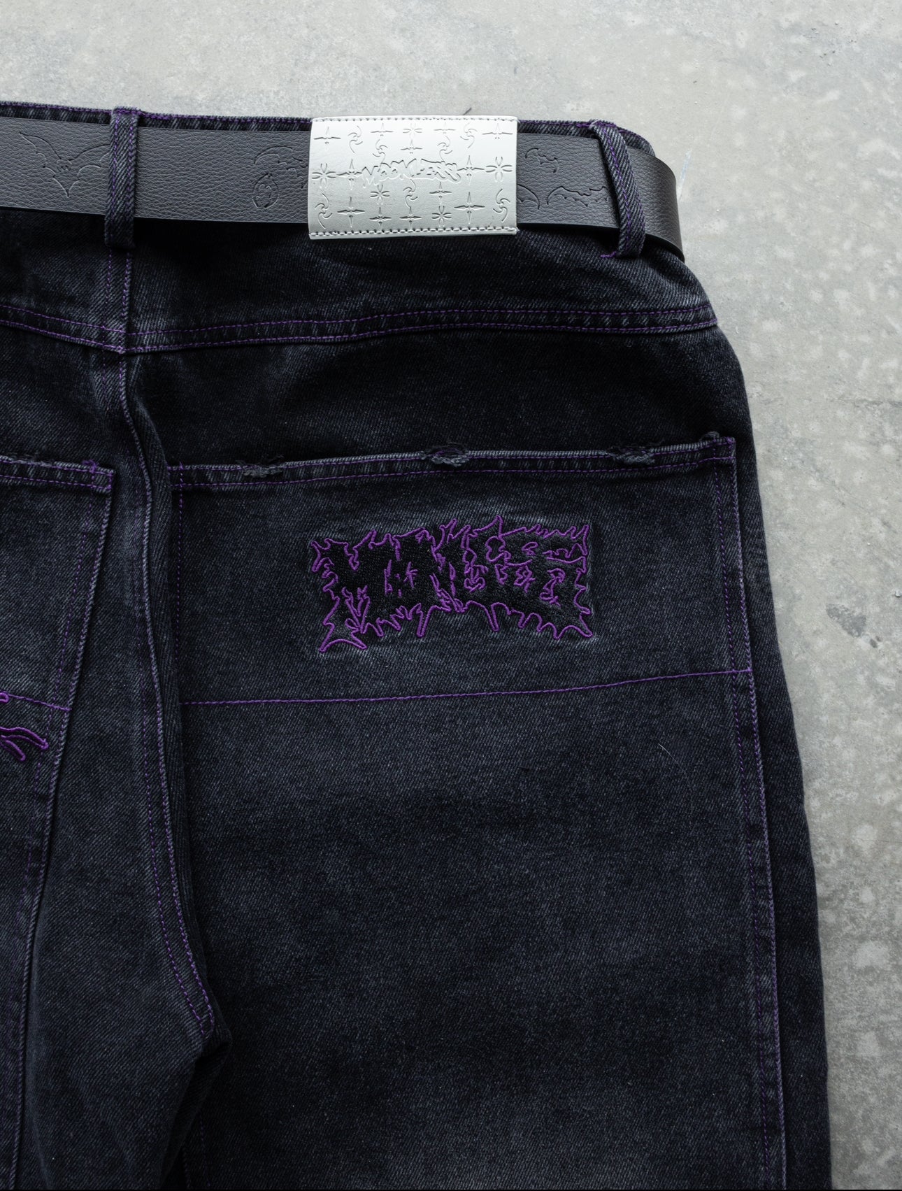(PRE ORDER)PURPLE POISON WORLD Baggy jeans