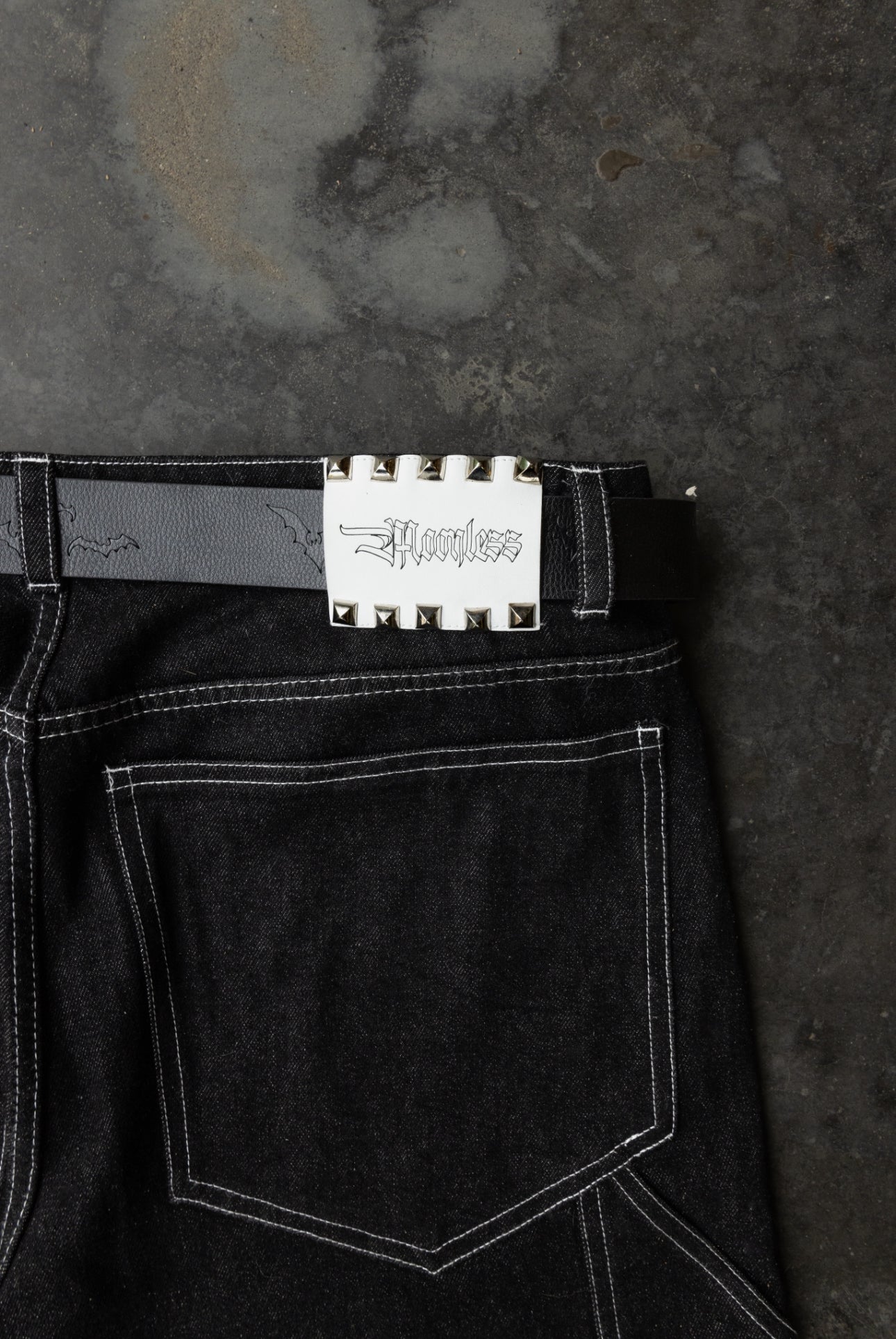MINUTE - Raw Black Denim - Baggy Jeans