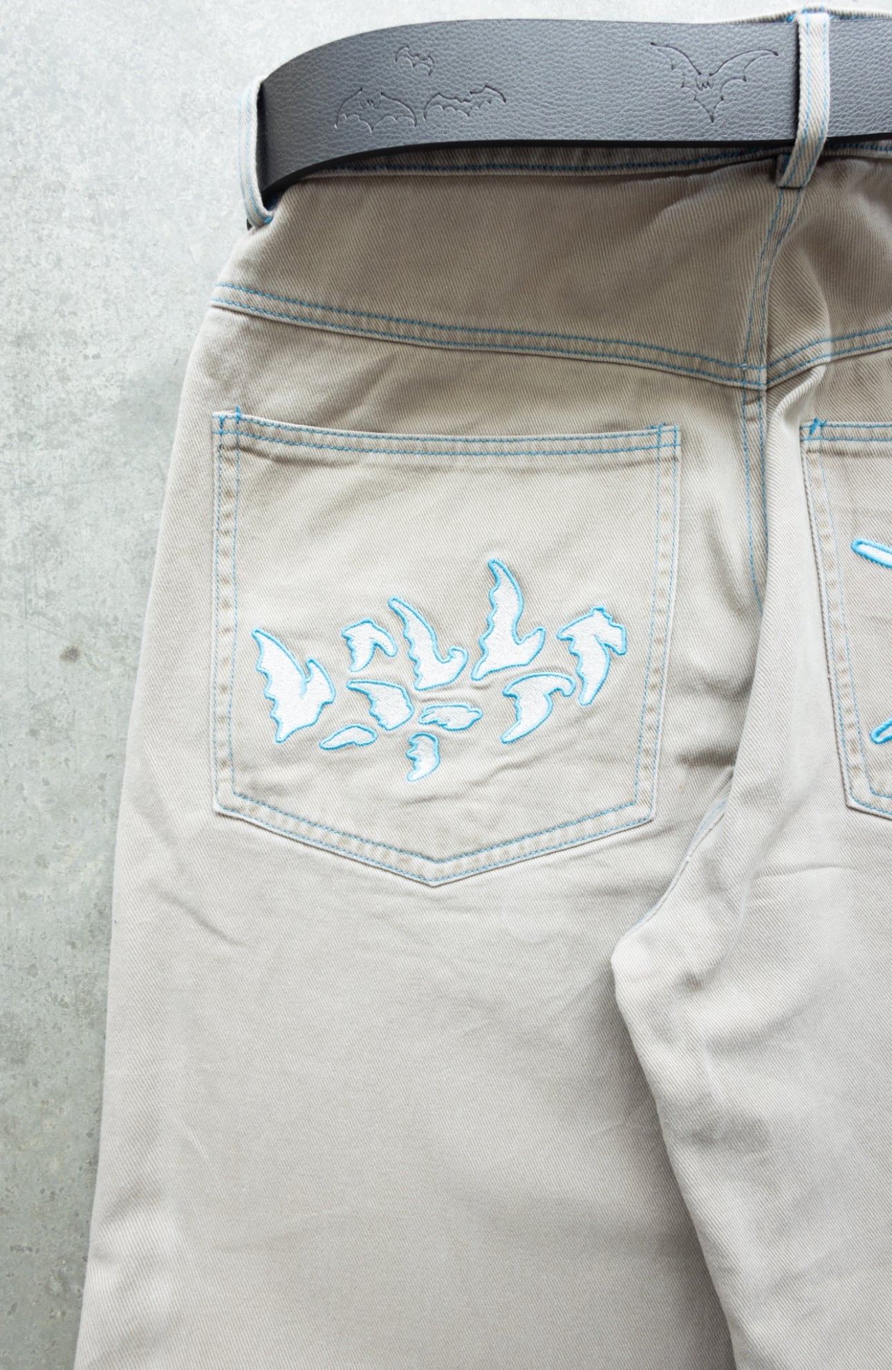 OG BLUE/SAND MAD MOON WIDELEG Baggy jeans