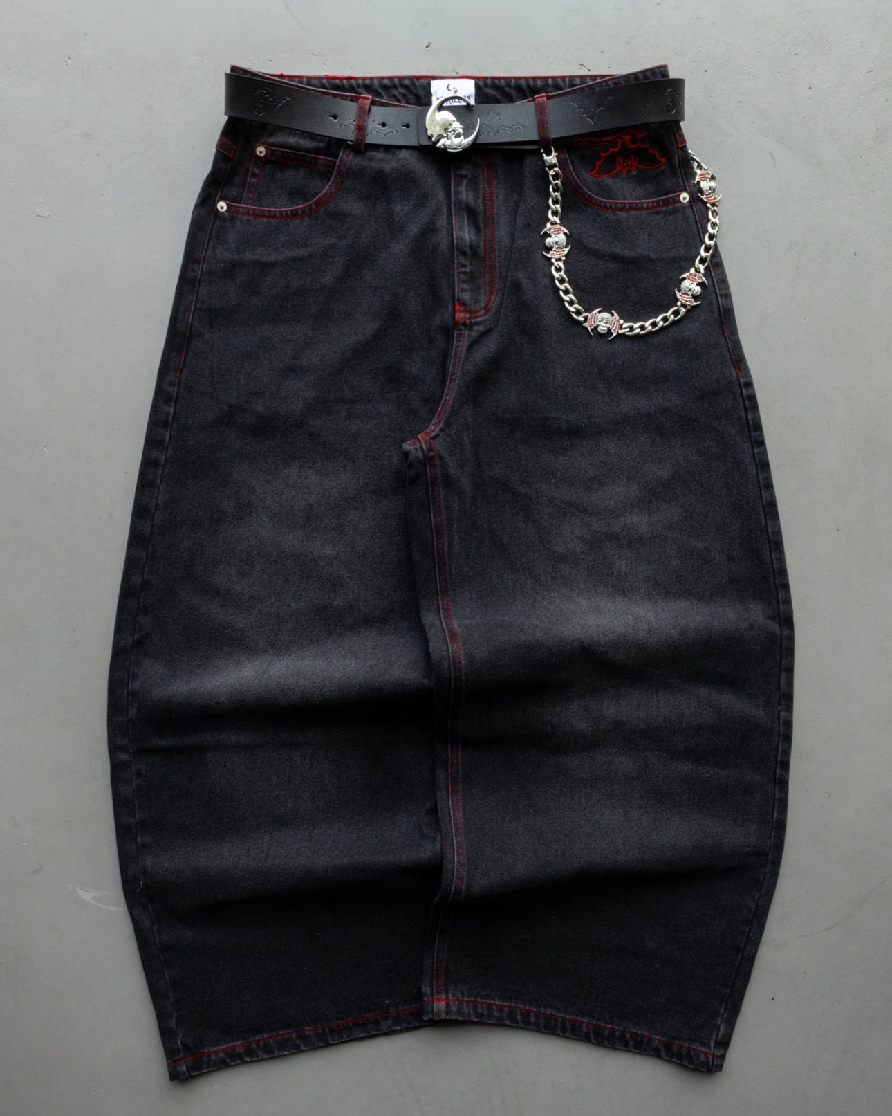 BLACK AND RED Moon Hunt - Baggy Pants