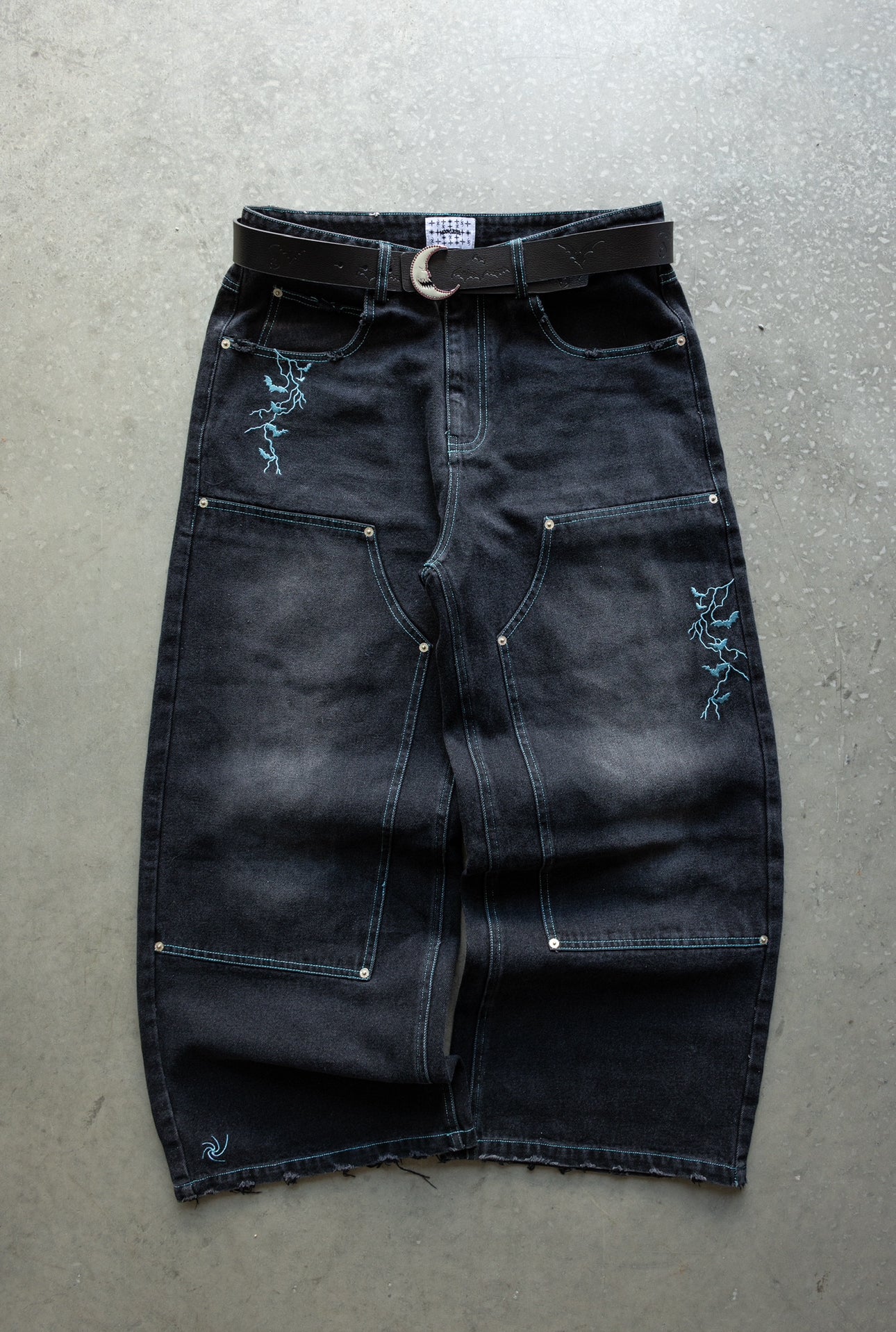 (PRE ORDER) BLUE POISON WORLD Baggy jeans