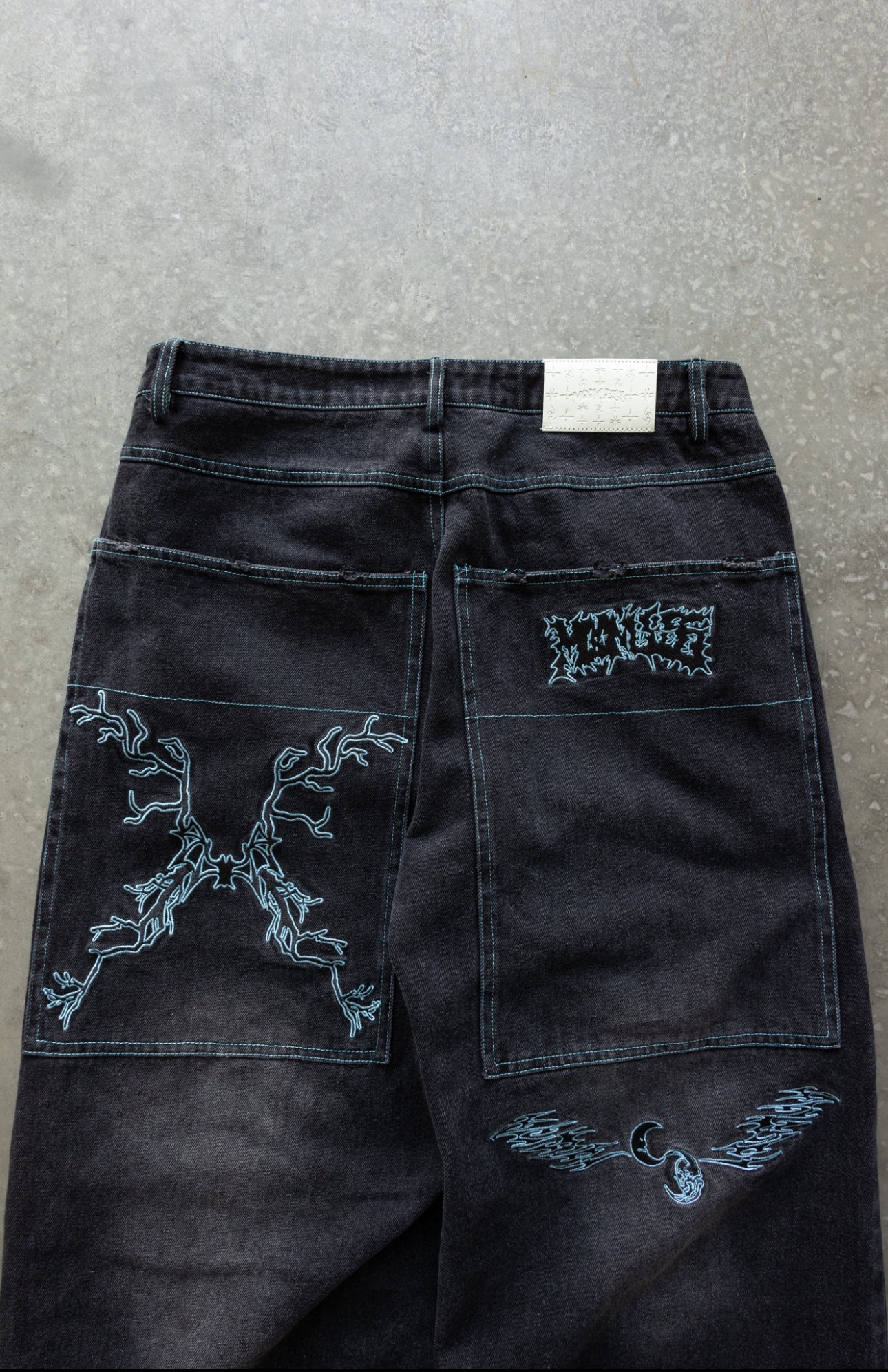 (PRE ORDER) BLUE POISON WORLD Baggy jeans