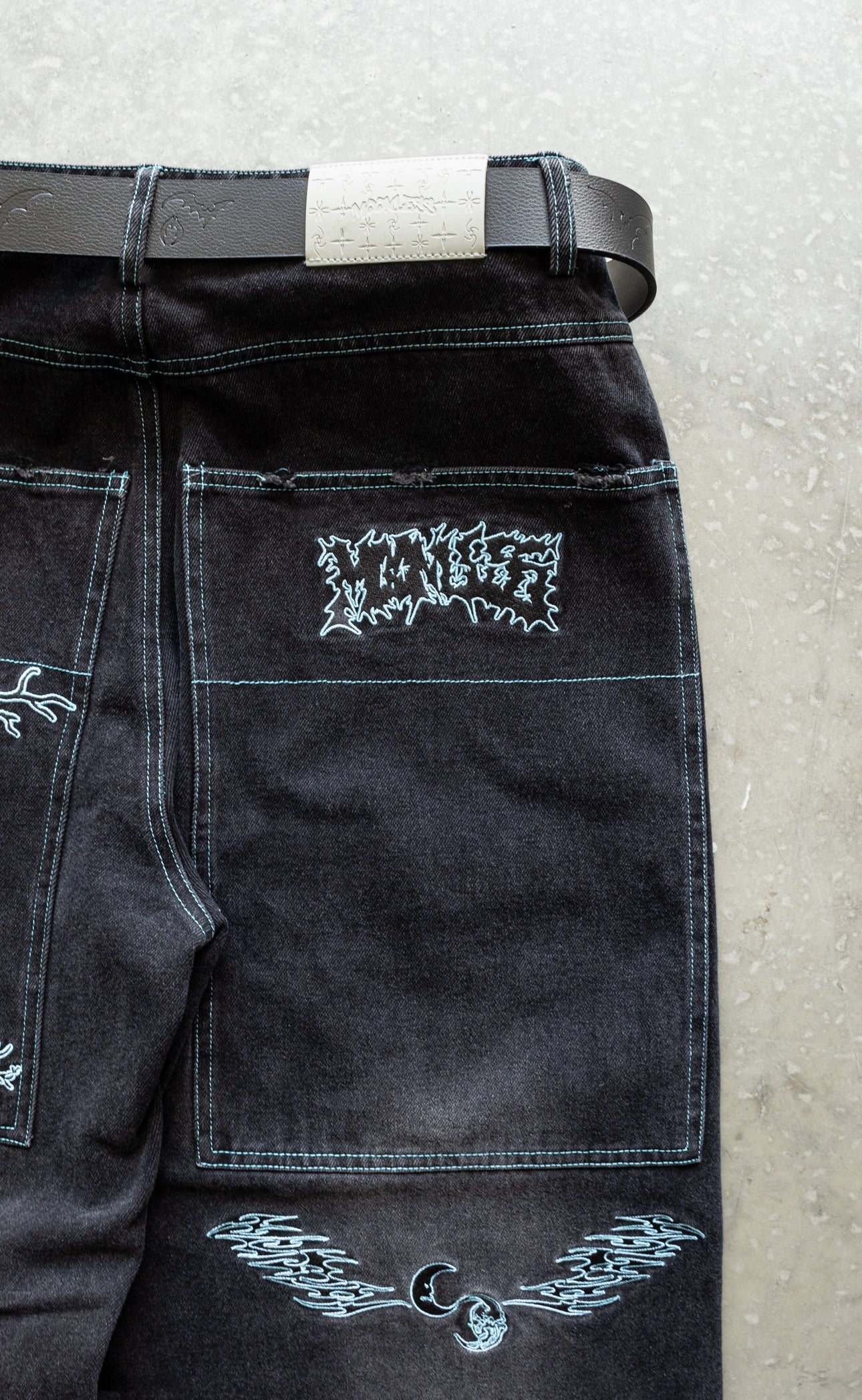(PRE ORDER) BLUE POISON WORLD Baggy jeans
