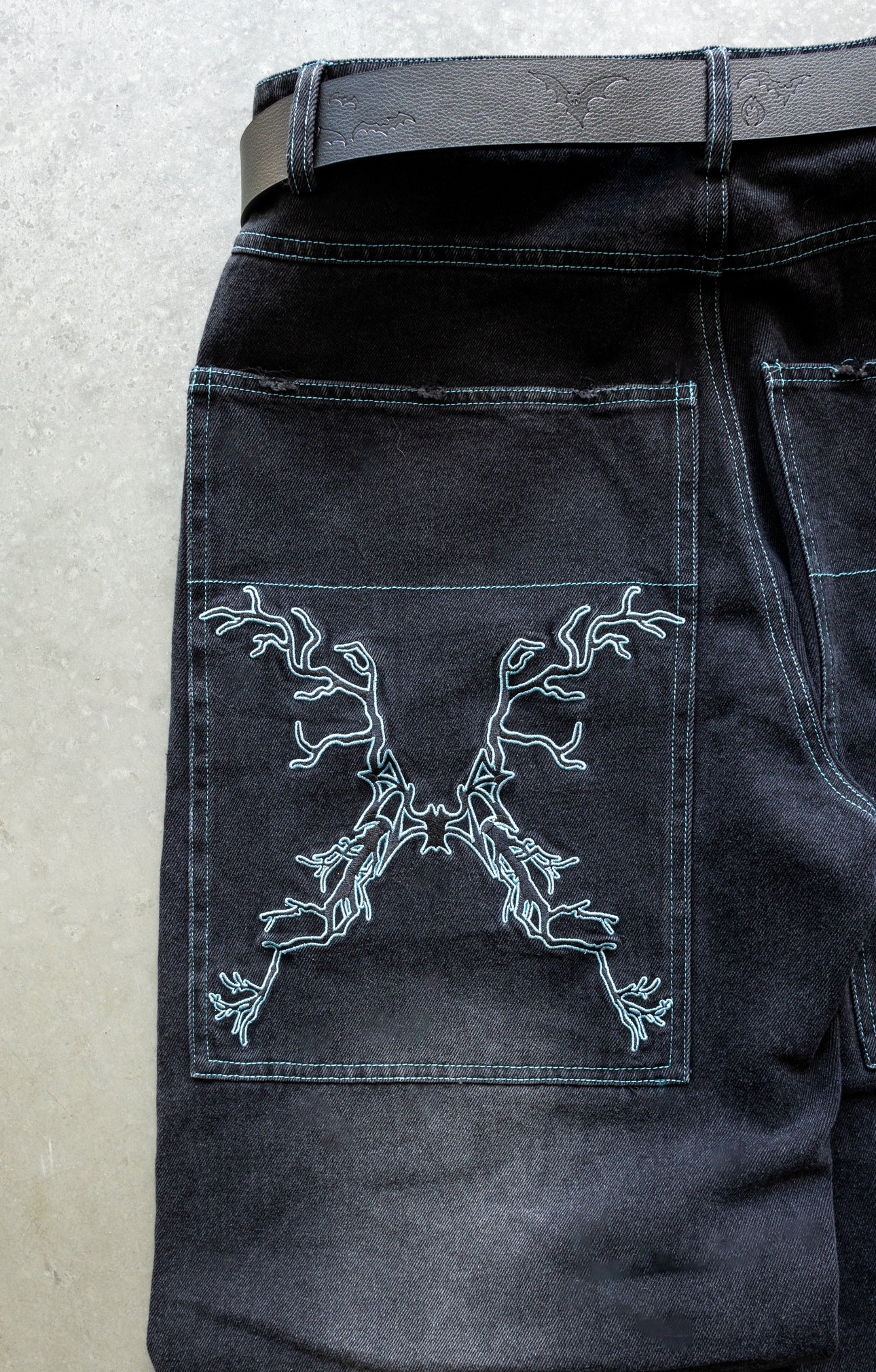 (PRE ORDER) BLUE POISON WORLD Baggy jeans