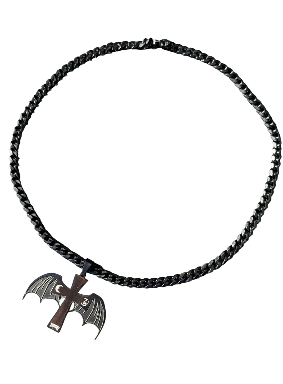 ETERNITY Black/Silver Necklace