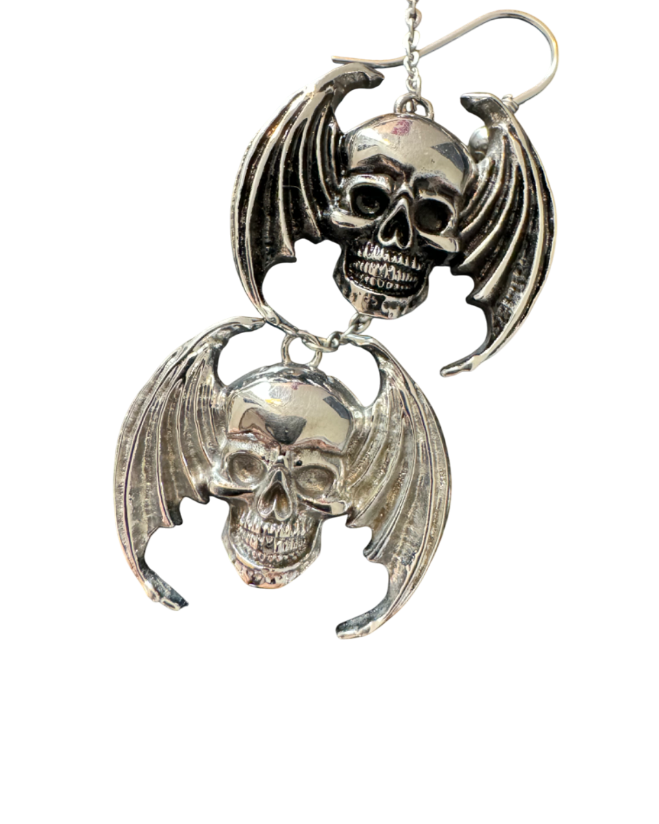 FLYING SKULL EARRINGS