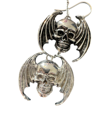 FLYING SKULL EARRINGS